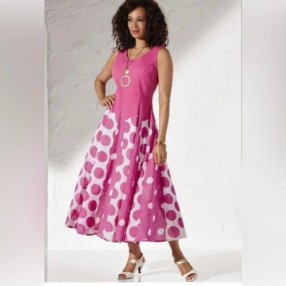 Especially Yours Dresses Bnwt Beautiful Retro Pink Polka Dot